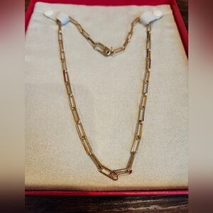 Lee Michael's Sterling silver yellow gold plated necklace
